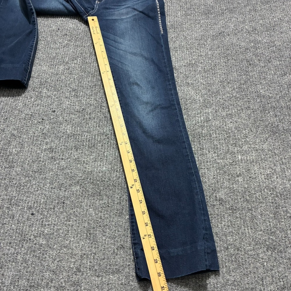 Rock & Republic Kasandra Womens‎ Bootcut Jeans 2M Blue Denim Stretch Low Rise - Picture 7 of 12